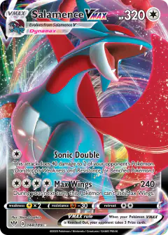 Salamence VMAX 144/189 Rare Holo VMAX card from Darkness Ablaze
