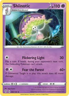 Shiinotic 080/189 Uncommon card from Darkness Ablaze