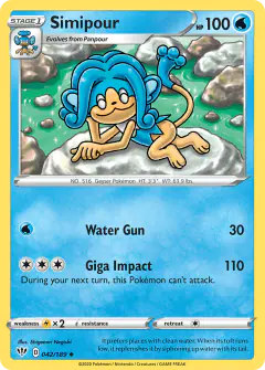 Simipour 042/189 Uncommon card from Darkness Ablaze