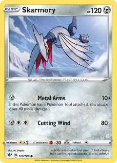 Skarmory 120/189 Common card from Darkness Ablaze