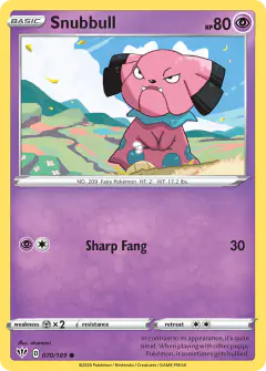 Snubbull 070/189 Common card from Darkness Ablaze