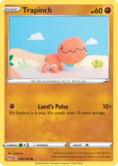 Trapinch 089/189 Common card from Darkness Ablaze