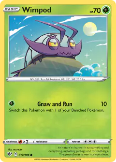 Wimpod 017/189 Common card from Darkness Ablaze