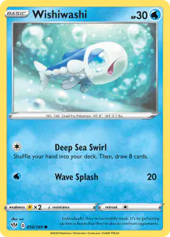 Wishiwashi 050/189 Common card from Darkness Ablaze