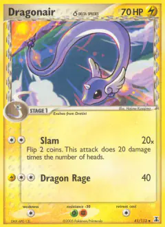 Dragonair δ 41/113 Uncommon card from Delta Species