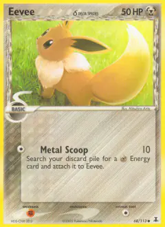 Eevee δ 68/113 Common card from Delta Species