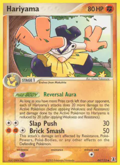 Hariyama 44/113 Uncommon card from Delta Species