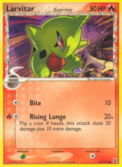 Larvitar δ 73/113 Common card from Delta Species