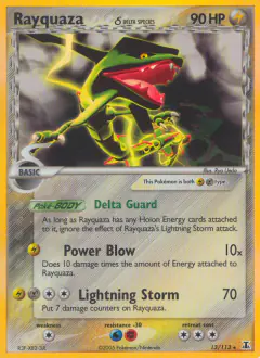 Rayquaza δ 13/113 Rare Holo card from Delta Species