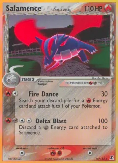 Salamence δ 14/113 Rare Holo card from Delta Species