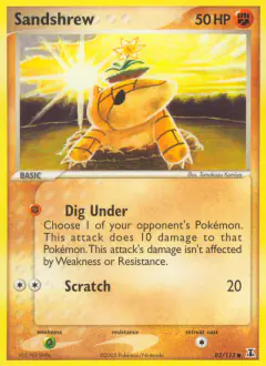 Sandshrew 82/113 Common card from Delta Species