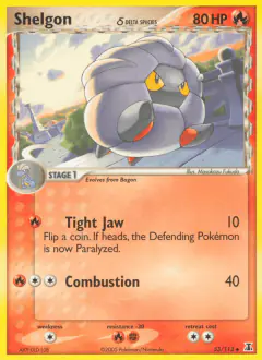 Shelgon δ 53/113 Uncommon card from Delta Species