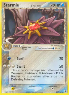 Starmie δ 30/113 Rare card from Delta Species