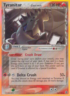 Tyranitar δ 16/113 Rare Holo card from Delta Species