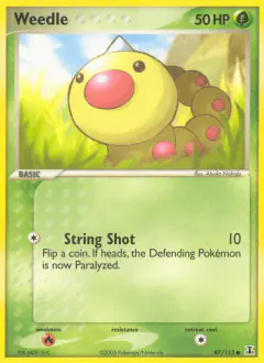 Weedle 87/113 Common card from Delta Species