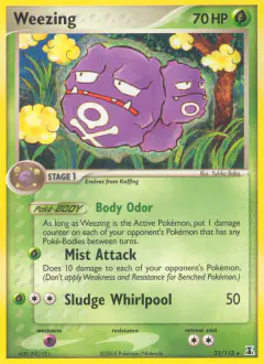 Weezing 33/113 Rare card from Delta Species