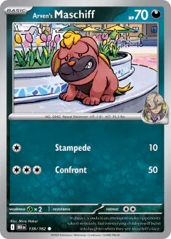 Arven's Maschiff 138/182 Common card from Destined Rivals