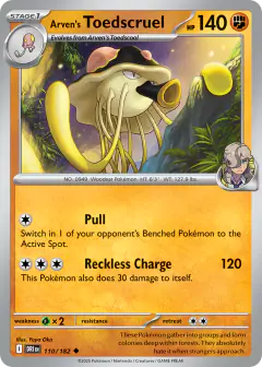 Arven's Toedscruel 110/182 Uncommon card from Destined Rivals