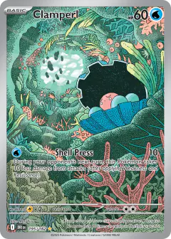 Clamperl 195/182 Illustration Rare card from Destined Rivals