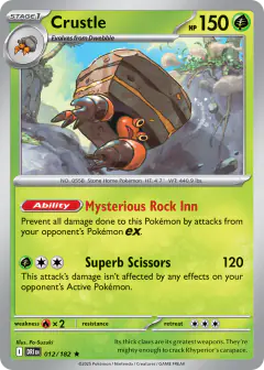 Crustle 012/182 Rare card from Destined Rivals