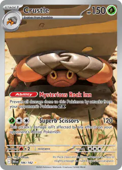 Crustle 186/182 Illustration Rare card from Destined Rivals