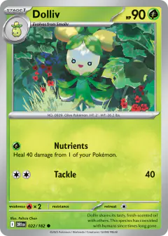 Dolliv 022/182 Common card from Destined Rivals