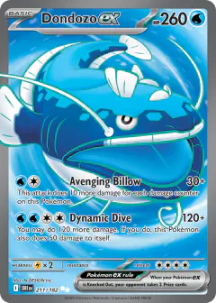 Dondozo ex 211/182 Ultra Rare card from Destined Rivals