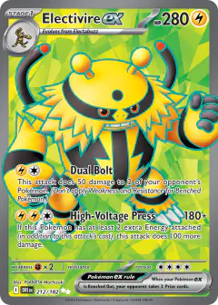 Electivire ex 212/182 Ultra Rare card from Destined Rivals