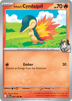 Ethan's Cyndaquil 032/182 Common card from Destined Rivals
