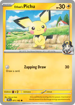 Ethan's Pichu 071/182 Common card from Destined Rivals