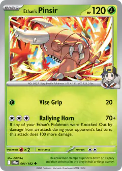 Ethan's Pinsir 001/182 Uncommon card from Destined Rivals