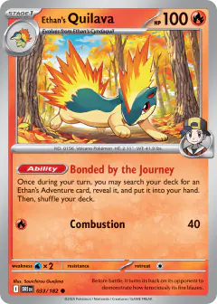 Ethan's Quilava 033/182 Common card from Destined Rivals