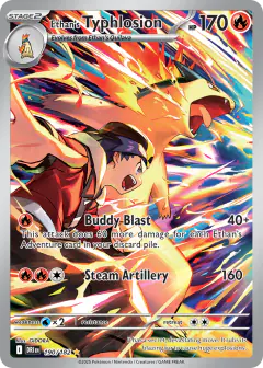 Ethan's Typhlosion 190/182 Illustration Rare card from Destined Rivals