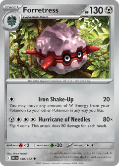 Forretress 140/182 Uncommon card from Destined Rivals