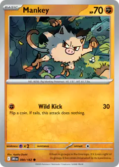 Mankey 090/182 Common card from Destined Rivals
