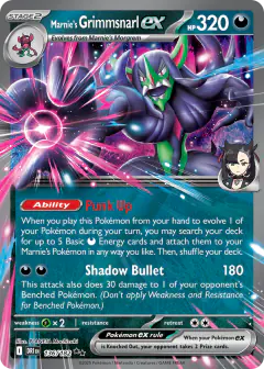 Marnie's Grimmsnarl ex 136/182 Double Rare card from Destined Rivals