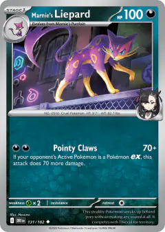Marnie's Liepard 131/182 Uncommon card from Destined Rivals