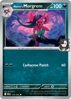 Marnie's Morgrem 135/182 Uncommon card from Destined Rivals