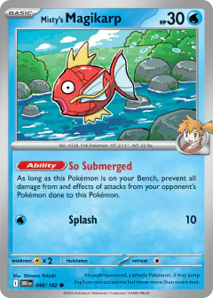 Misty's Magikarp 048/182 Common card from Destined Rivals
