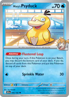 Misty's Psyduck 045/182 Uncommon card from Destined Rivals