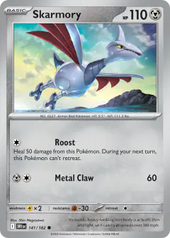 Skarmory 141/182 Common card from Destined Rivals