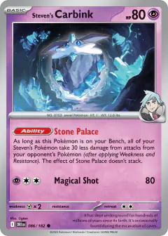 Steven's Carbink 086/182 Common card from Destined Rivals