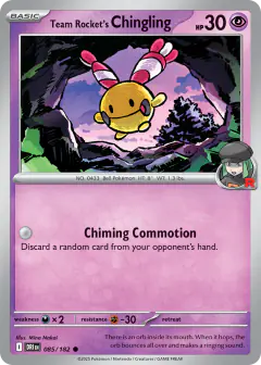 Team Rocket's Chingling 085/182 Common card from Destined Rivals