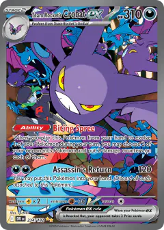 Team Rocket's Crobat ex 234/182 Special Illustration Rare card from Destined Rivals