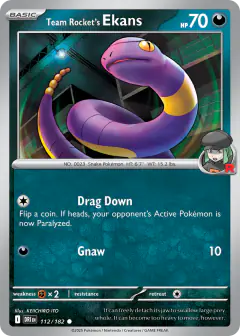 Team Rocket's Ekans 112/182 Common card from Destined Rivals