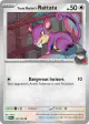 Team Rocket's Rattata 147/182 Common card from Destined Rivals