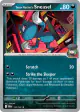 Team Rocket's Sneasel 128/182 Rare card from Destined Rivals