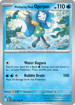 Wellspring Mask Ogerpon 067/182 Uncommon card from Destined Rivals