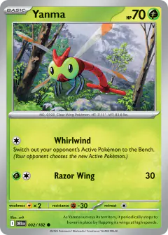 Yanma 002/182 Common card from Destined Rivals