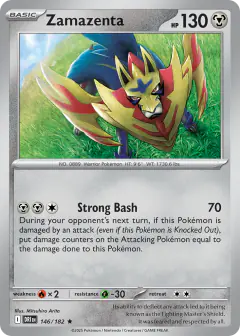 Zamazenta 146/182 Rare card from Destined Rivals